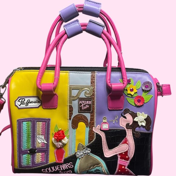 GRAZIELLA BRACCOLINI LARGE SATCHEL BAG - Picture 1 of 7
